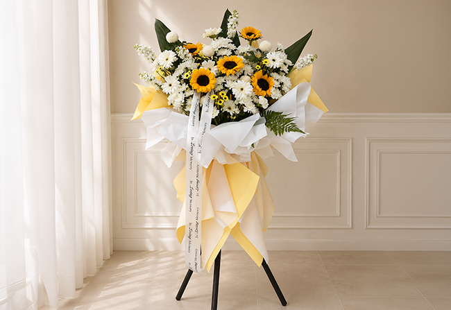 429 - Condolence Floral with Stand